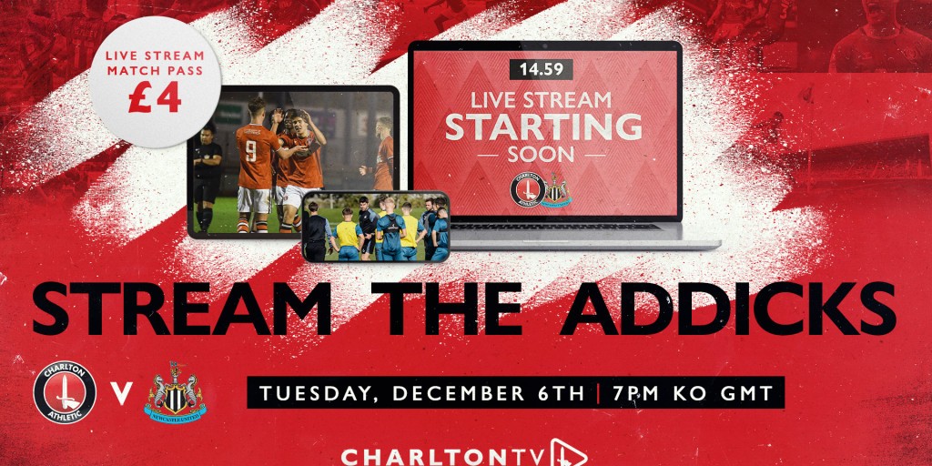 FA YOUTH CUP Watch thirdround tie live on CharltonTV Charlton Athletic Football Club